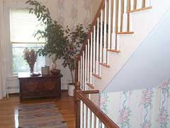 A staircase in a house; Size=240 pixels wide